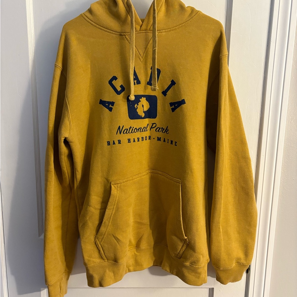 Acadia National Park Mustard Yellow Hoodie